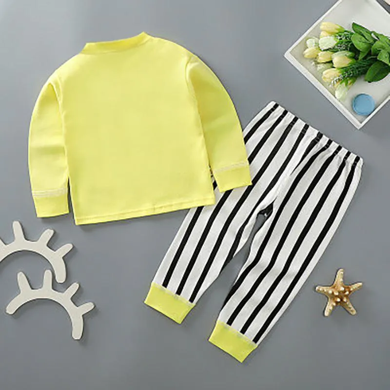 2-piece Cartoon Pattern Pajamas Sets for Children Boy