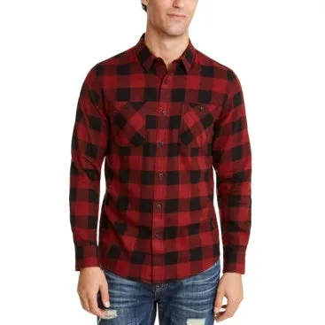 American Rag Mens Austin Check Shirt