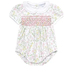 Berry Wildflowers Pima Smocked Bubble