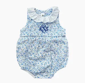 Blue Floral Bubble