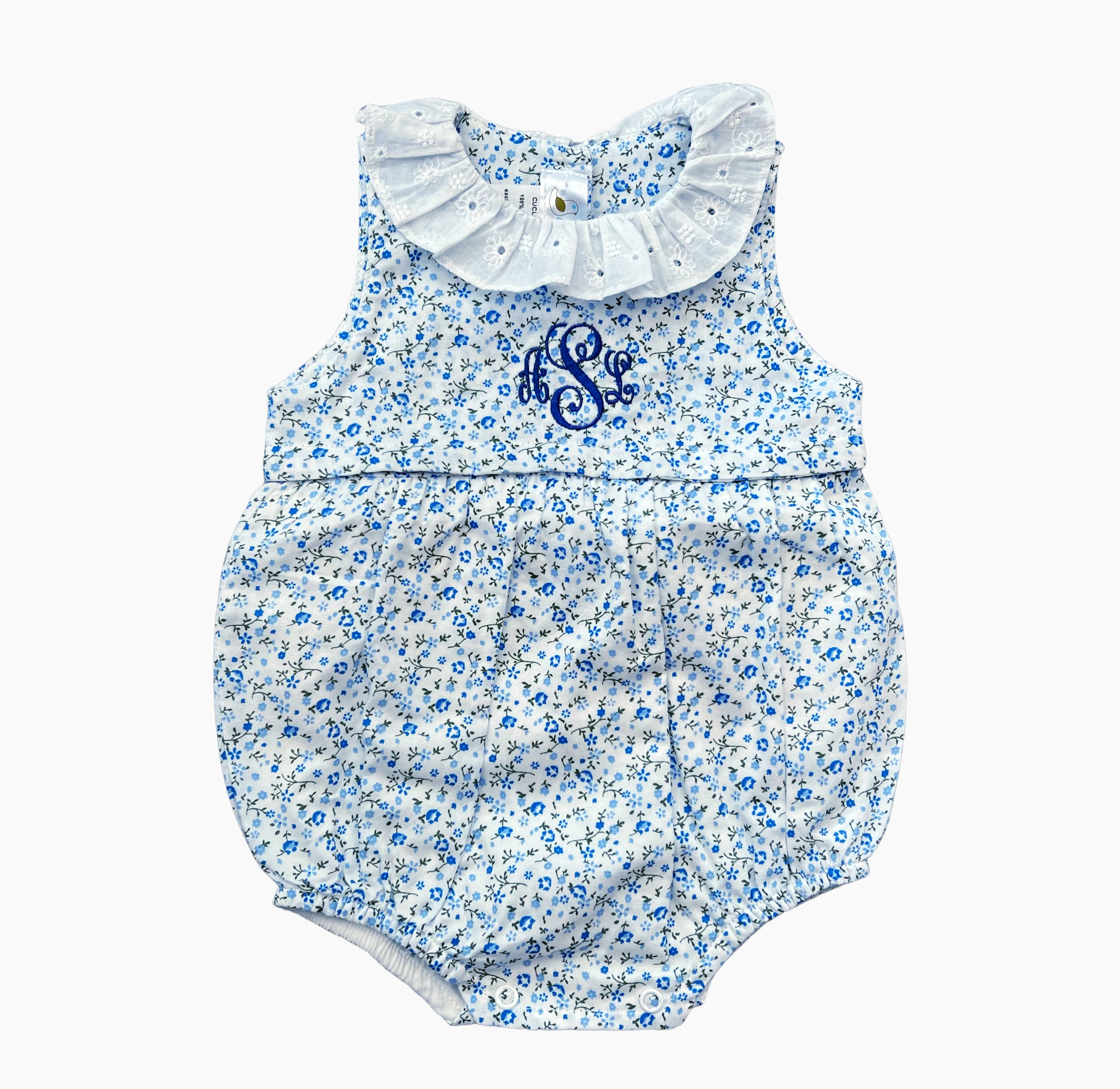 Blue Floral Bubble