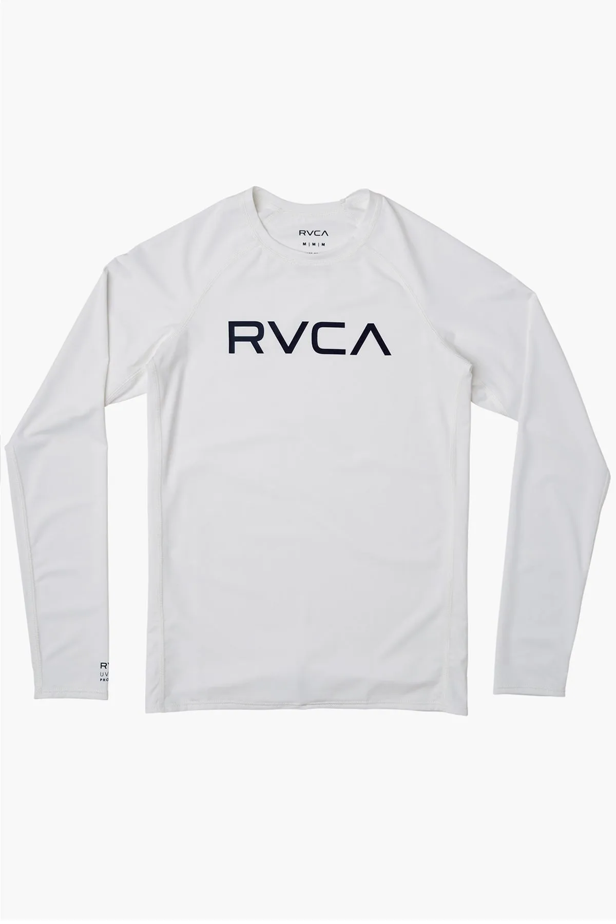 Boys Swim RVCA Long Sleeve Boys Rash Guard - Antique White