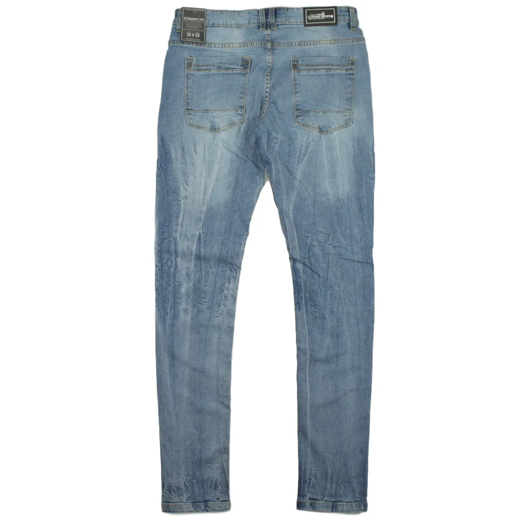 COPPER RIVET DENIM JEANS -9027