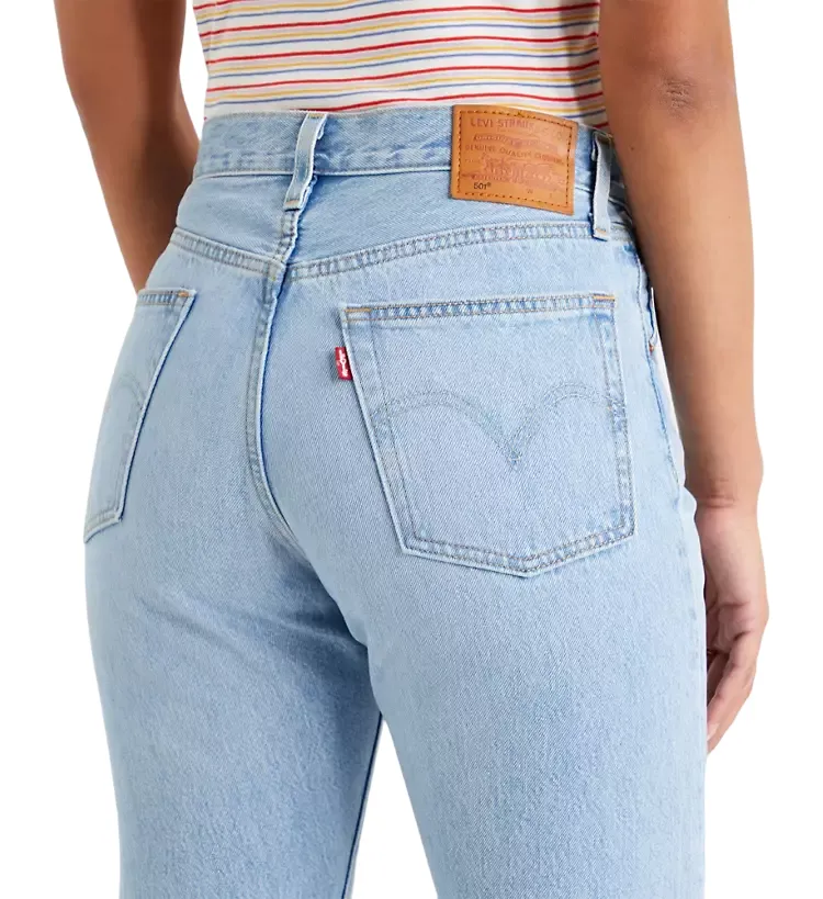 Levi's pantalone Jeans da donna Cropped 501 Original 362000124 blu chiaro
