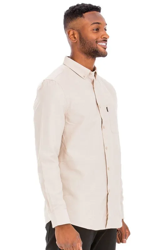 LONG SLEEVE BUTTON UP SHIRT