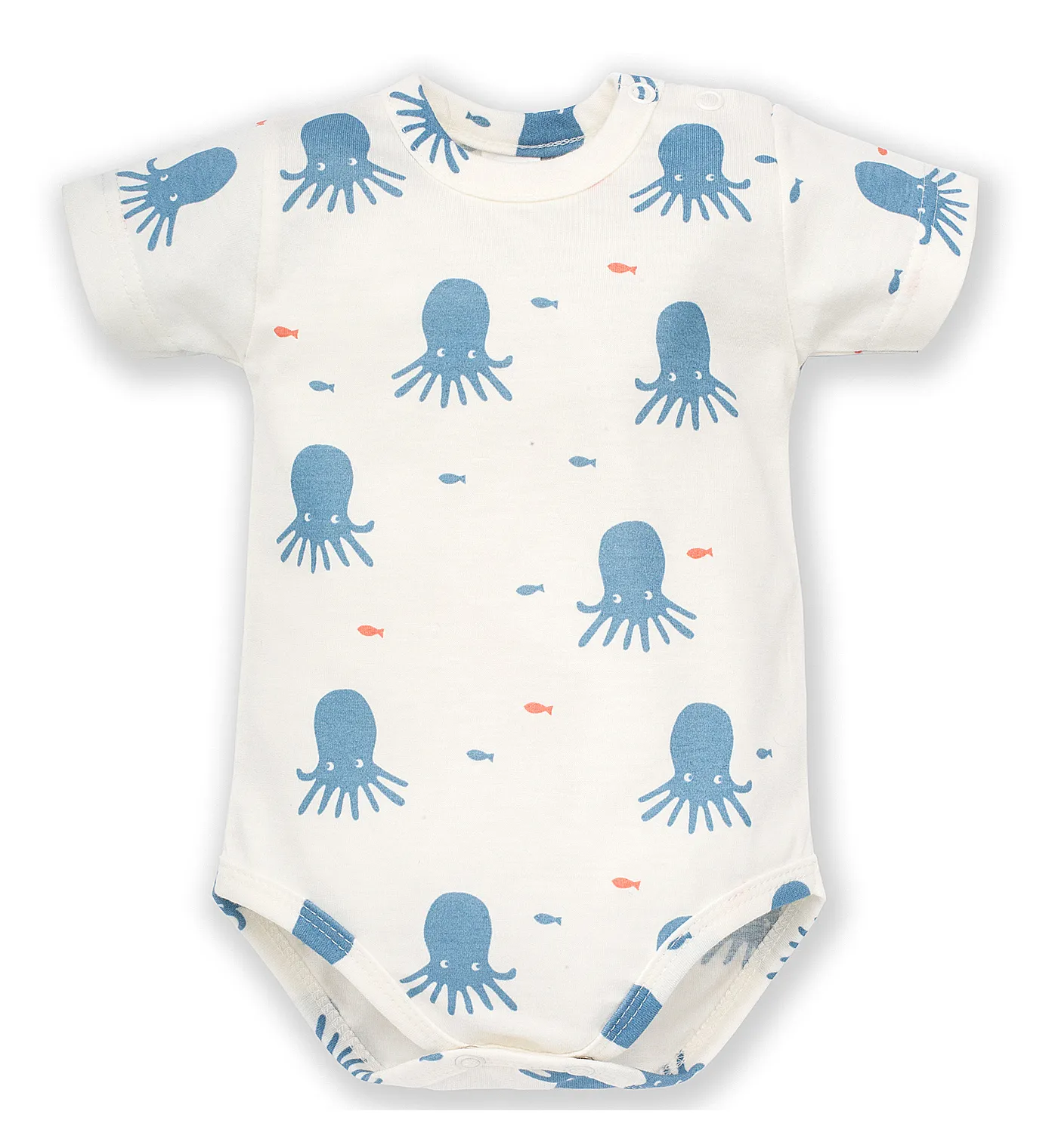 PINOKIO Baby Bodysuit Short Sleeve Octopus (3-12mths)