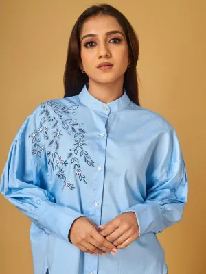 Skyride Pure Cotton Embroidered Shirts