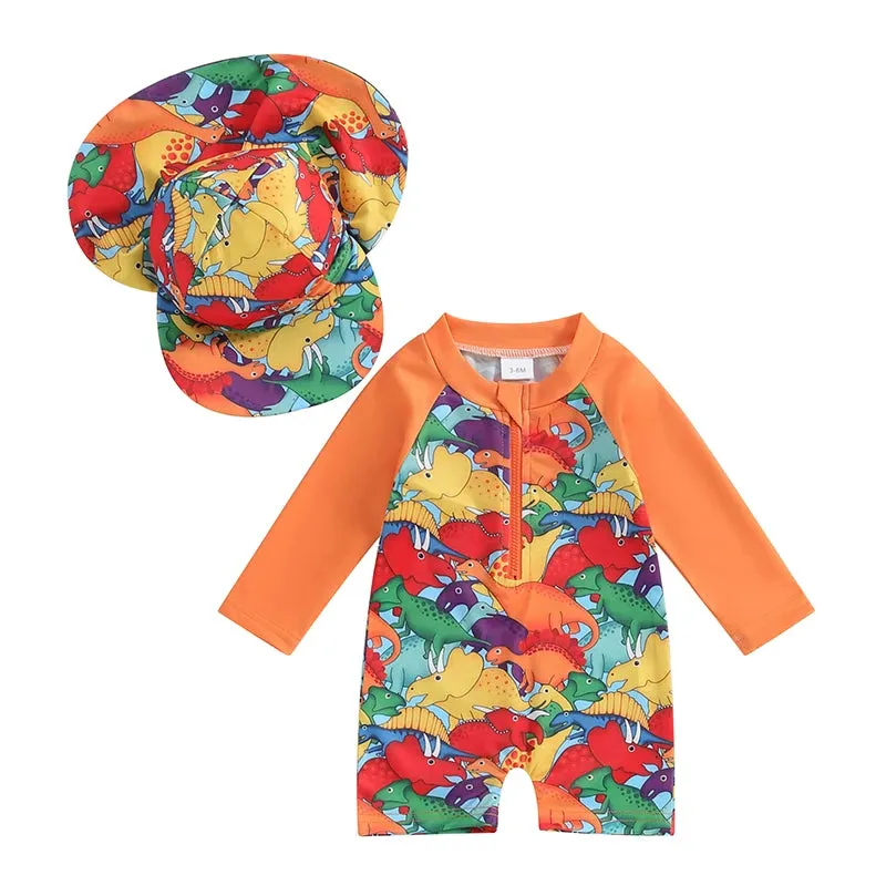 Toddler Boys Rash Guard Swimsuit