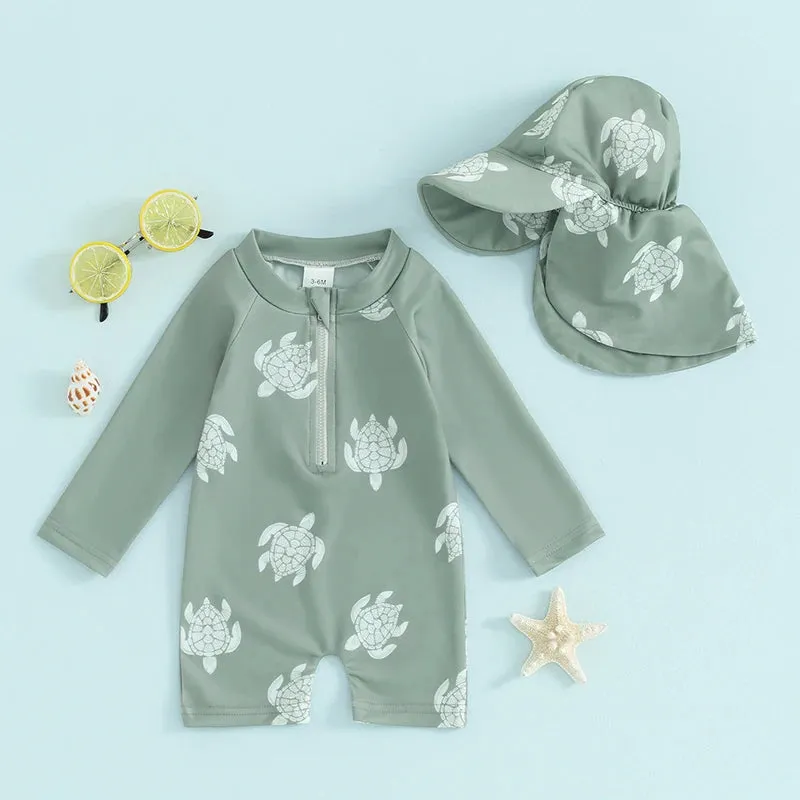 Toddler Boys Rash Guard Swimsuit