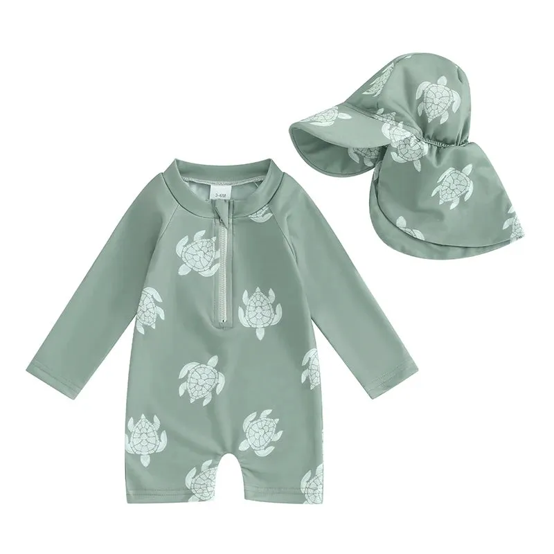 Toddler Boys Rash Guard Swimsuit
