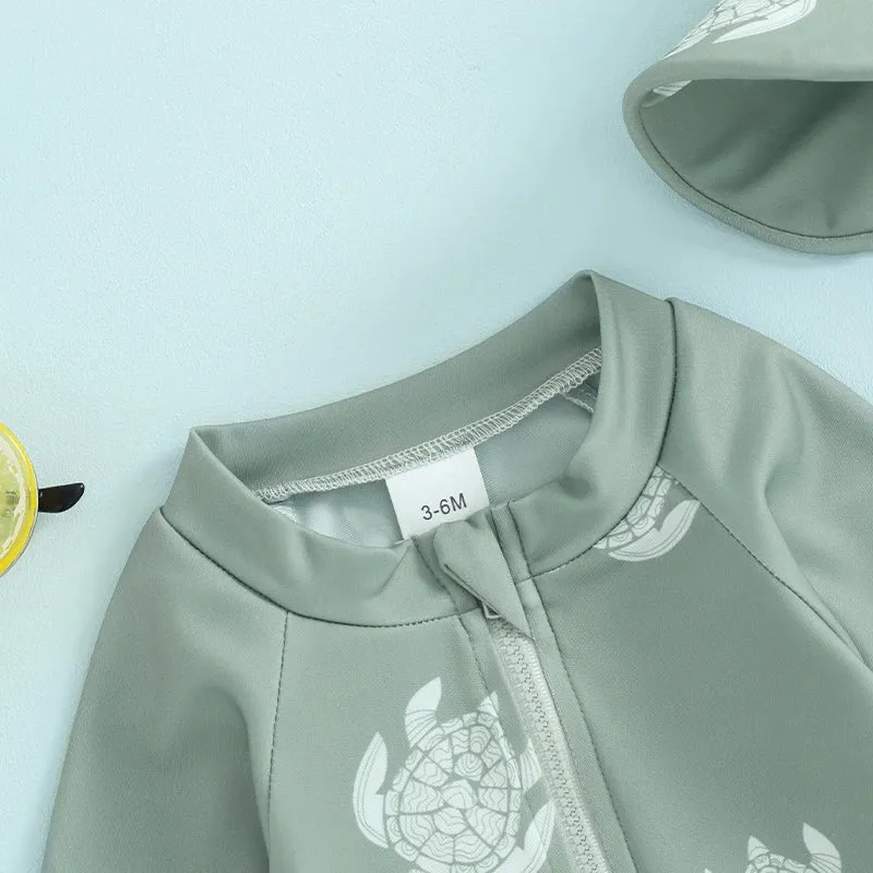 Toddler Boys Rash Guard Swimsuit