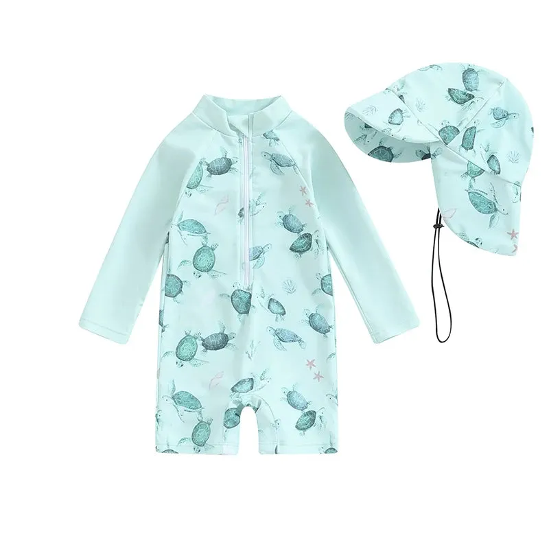 Toddler Boys Rash Guard Swimsuit