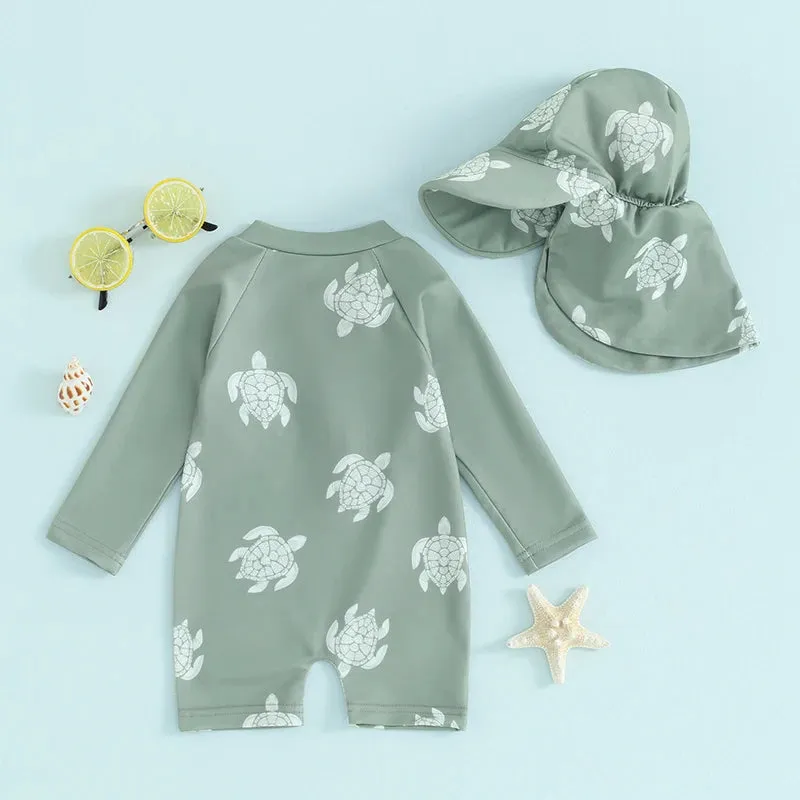 Toddler Boys Rash Guard Swimsuit