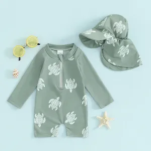 Toddler Boys Rash Guard Swimsuit