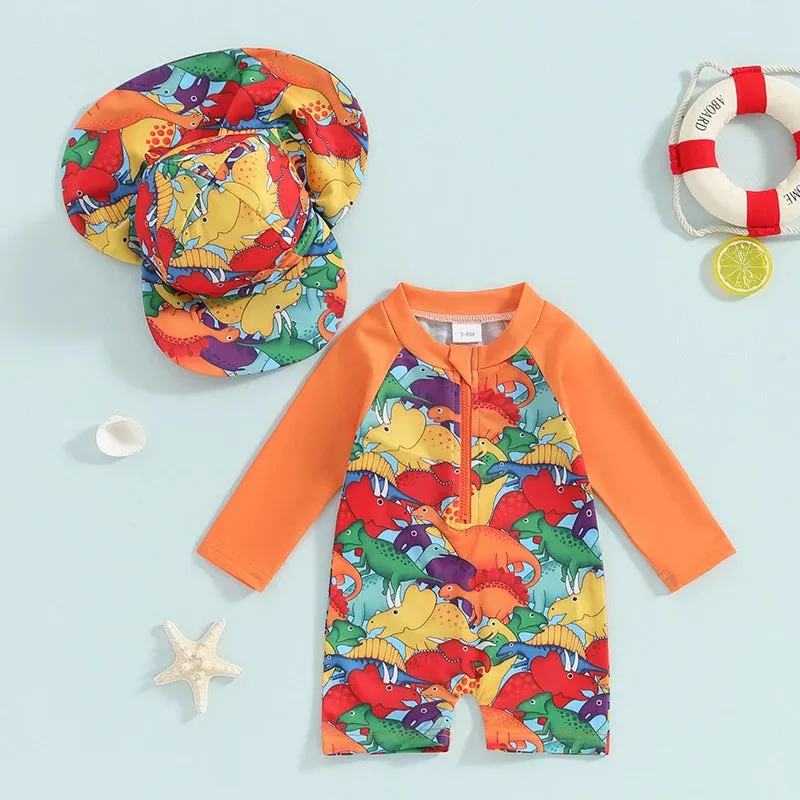 Toddler Boys Rash Guard Swimsuit