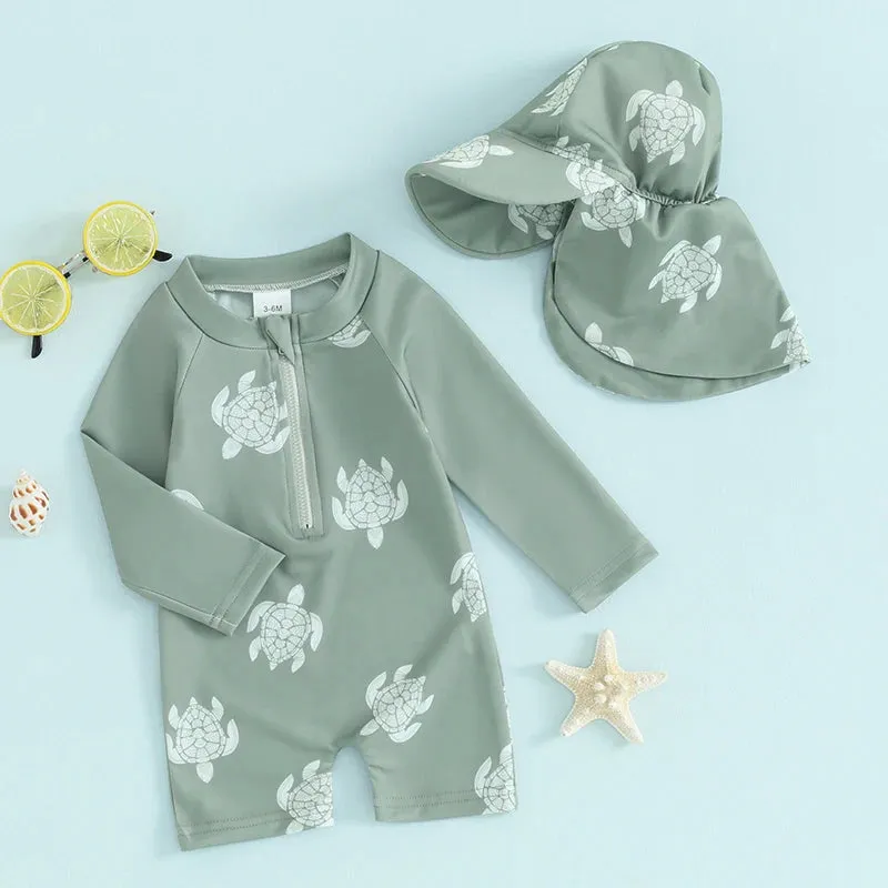 Toddler Boys Rash Guard Swimsuit
