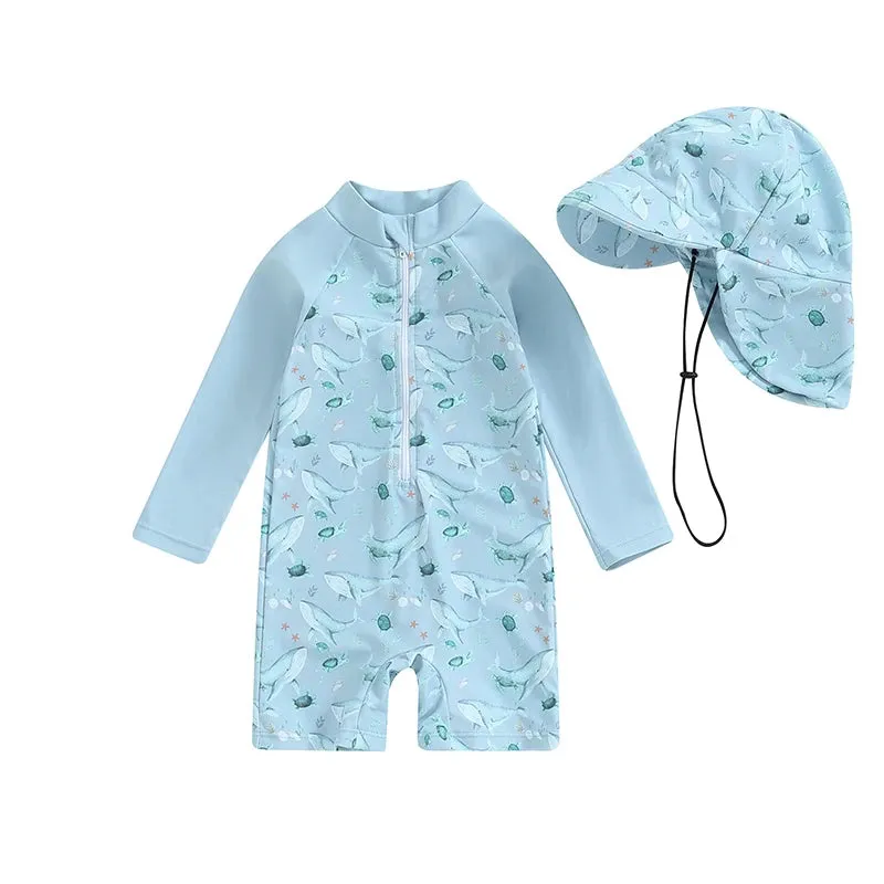 Toddler Boys Rash Guard Swimsuit