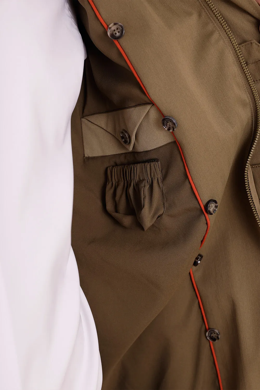 Waterproof Men's Trenchcoat - Green