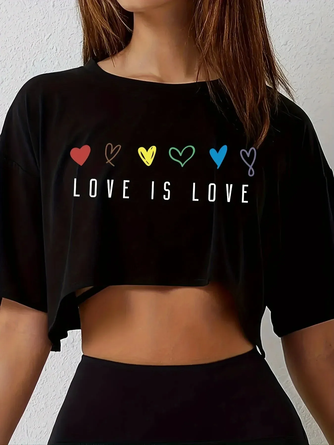 Women's Vibrant Pride Crop Top T-Shirt